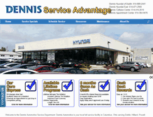 Tablet Screenshot of dennisservice.com